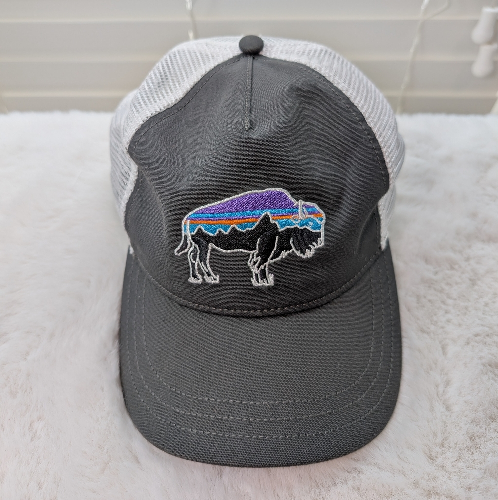 Patagonia Fitz Roy Bison LoPro Trucker Hat | One Size | Embroidered Graphic
